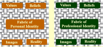 Fabric of  Professional Identity Values Images Beliefs Reality           Fabric of     Personal Identity Values Images Beliefs Reality