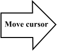 Move cursor